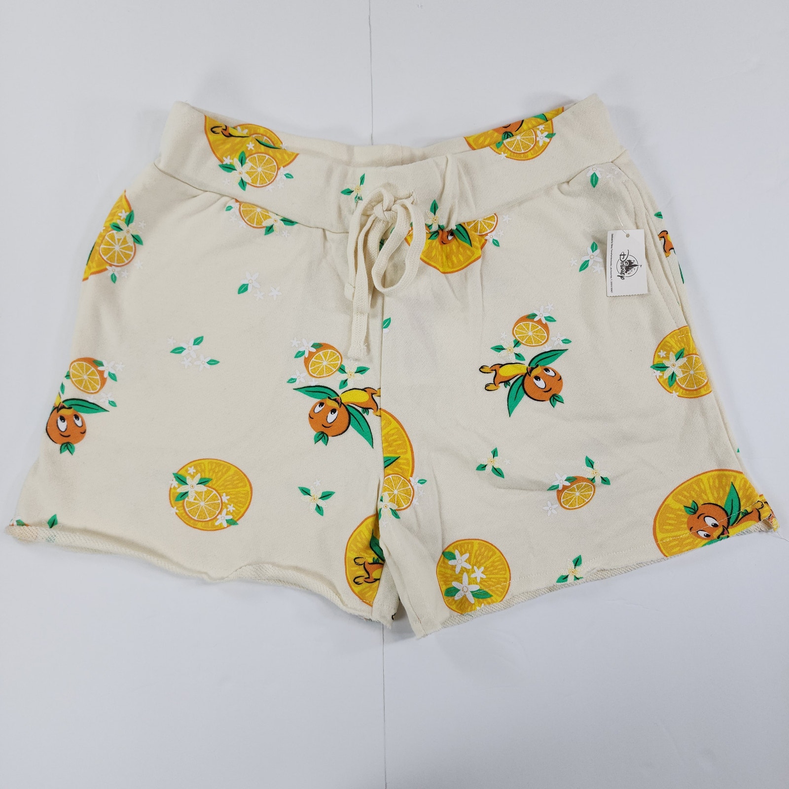 Disney Parks Orange Bird All-Over Print Shorts Cream Size S
